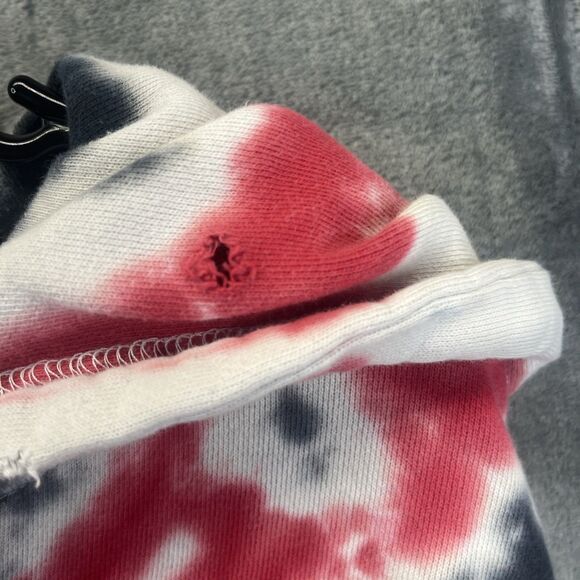 Kansas City Chiefs Tie Dye Sweatshirt Hoodie Red Black White NFL Football Mens M - Picture 12 of 12